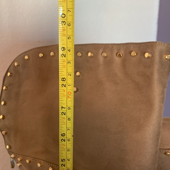 faux suede gold studded over the knee high boots 🤩 - Picture 4 of 7